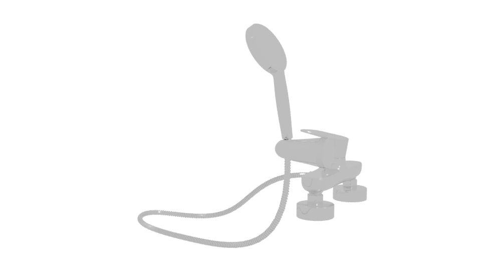 Stylish Shower Head Assembly 3D - Professional 3D Model Render 3