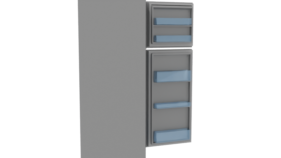 Modern Refrigerator 3D Model - Professional 3D Model Render 8
