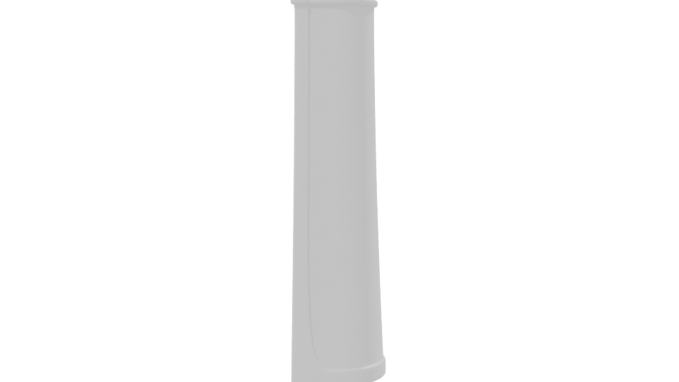 Minimalist White Cylinder Model 3D - Professional 3D Model Render 8