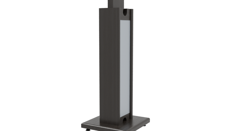Stand Monitor Black 3D Model - Professional 3D Model Render 3