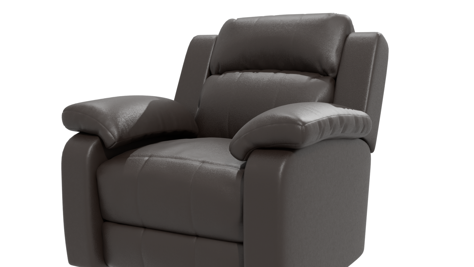 Leather Recliner Chair 3D Model - Professional 3D Model Render 12