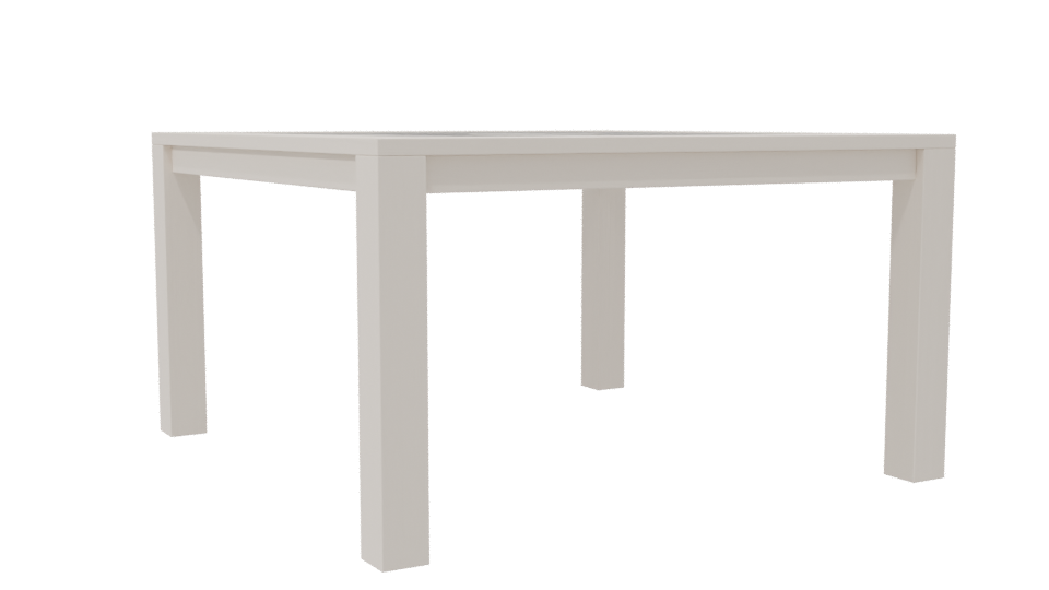 Modern Square Dining Table 3D - Professional 3D Model Render 7