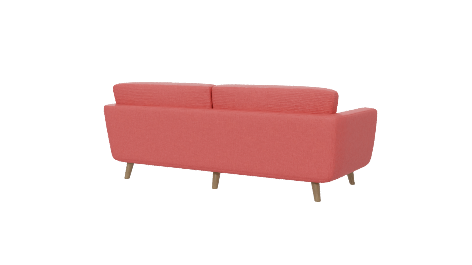 Stylish Modern Fabric Sofa 3D Model - Professional 3D Model Render 6