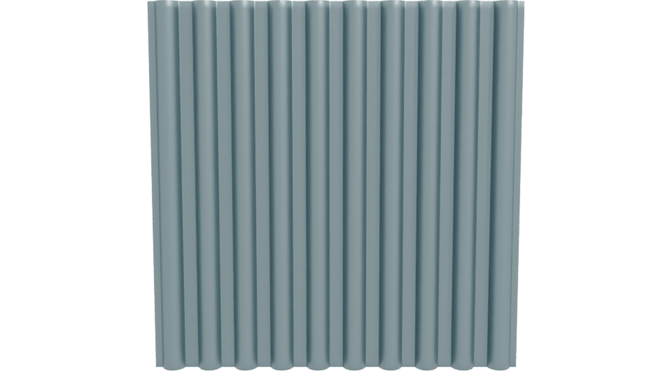 Rustic Corrugated Metal Panel 3D - Professional 3D Model Render 11