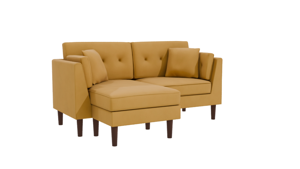 Stylish Corner Sofa 3D Model - Professional 3D Model Render 10