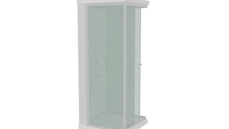 Modern Shower Cabin 3D Model - Professional 3D Model Render 6