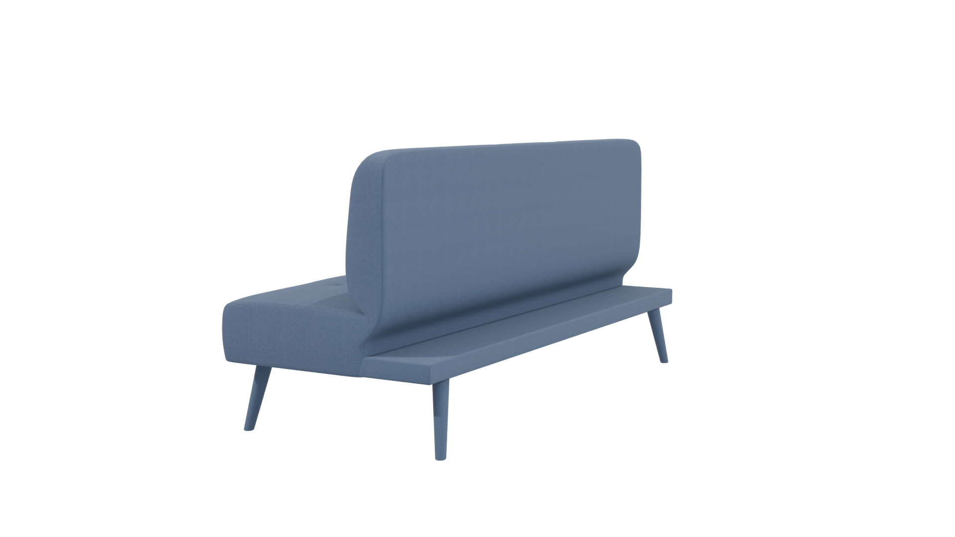 Blue Futon Sofa 3D Model - Professional 3D Model Render 3