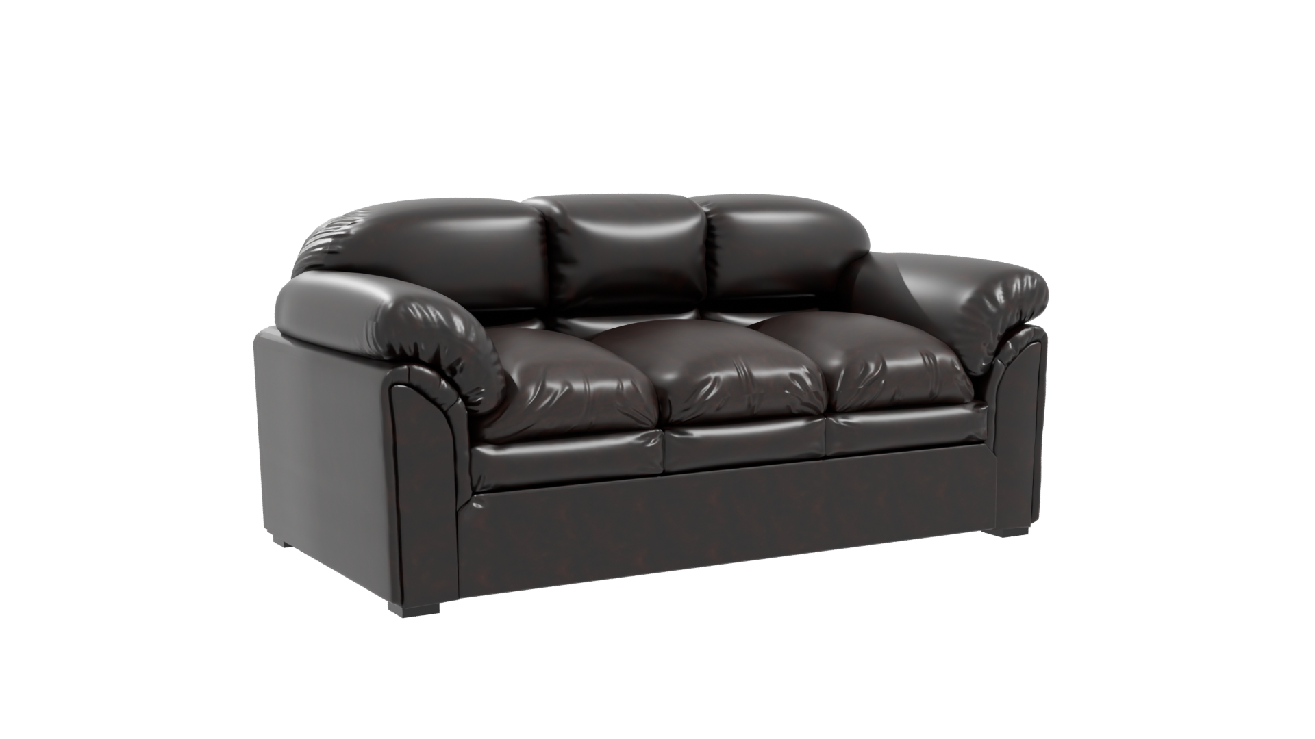 Luxurious Leather Sofa 3D Model - Professional 3D Model Render 10