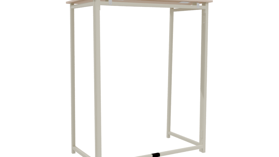 Foldable Metal-MDF Desk 3D - Professional 3D Model Render 4