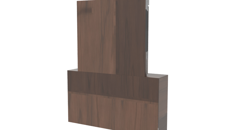 Stylish Makeup Vanity Table 3D - Professional 3D Model Render 6