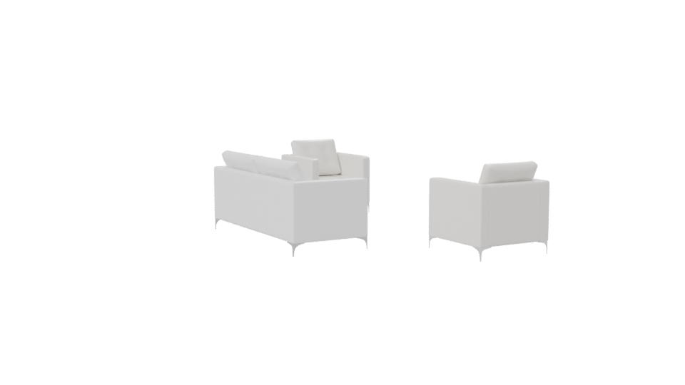 Living Room Sofa Set 3D Model - Professional 3D Model Render 7