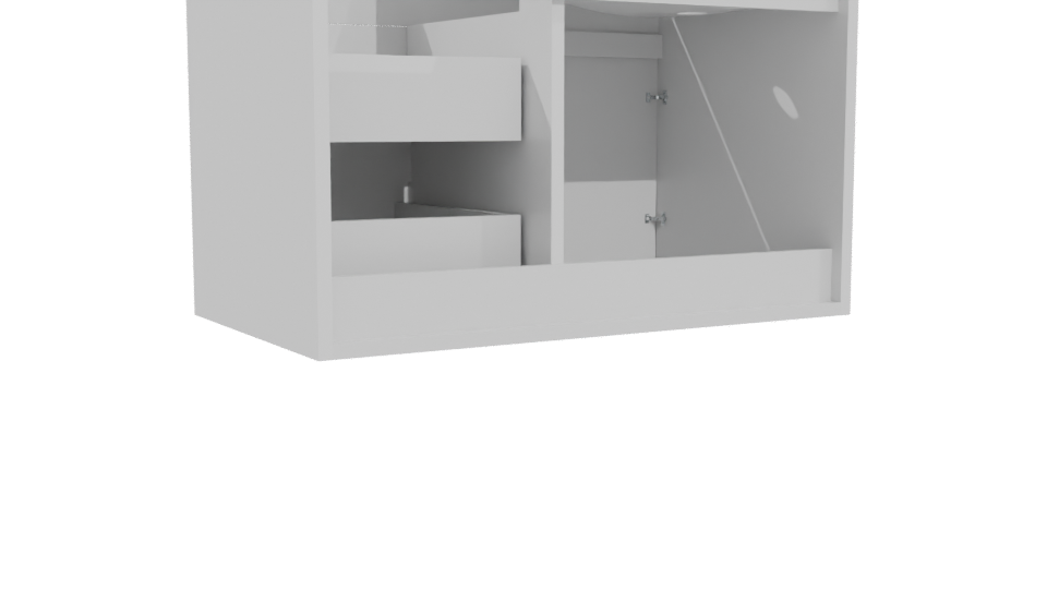 Stylish Modern Bathtub Model - Professional 3D Model Render 4