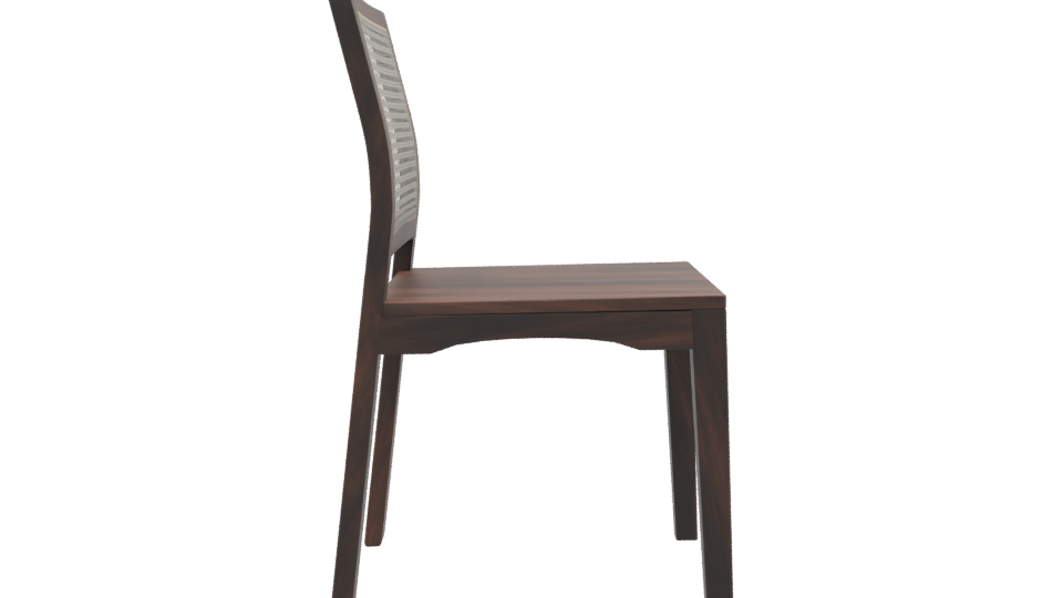 Elegant Wooden Dining Chair 3D - Professional 3D Model Render 8
