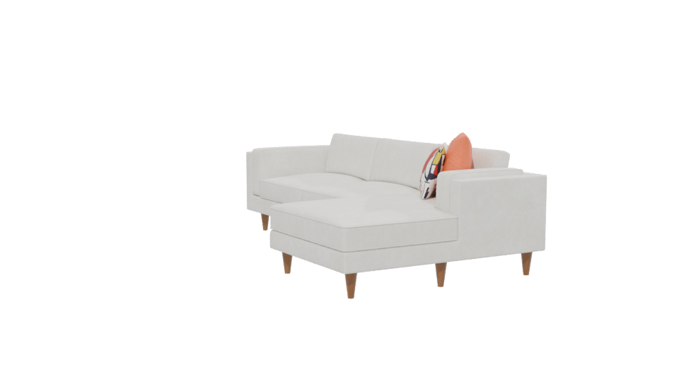 Modern Sectional Sofa 3D Model - Professional 3D Model Render 13