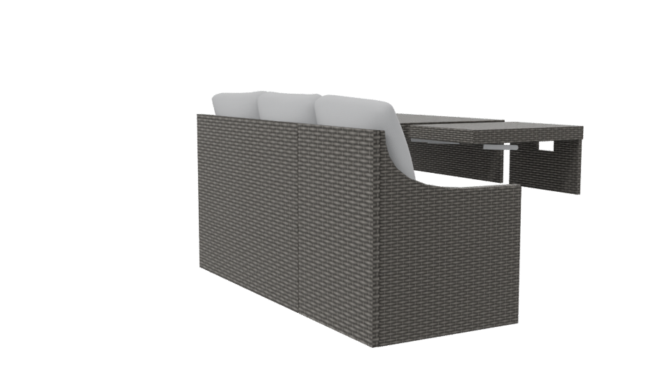 Contemporary Outdoor Sofa Set 3D - Professional 3D Model Render 7