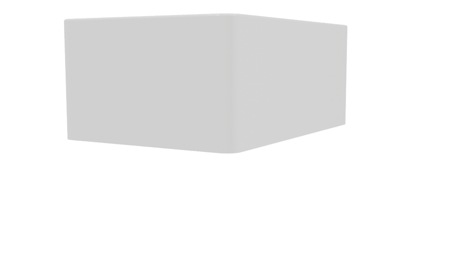 Modern Rectangular Bathtub 3D - Professional 3D Model Render 3