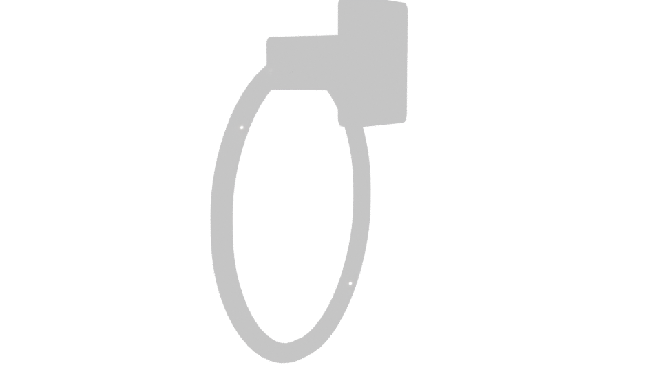 Stylish Bathroom Towel Ring 3D - Professional 3D Model Render 3