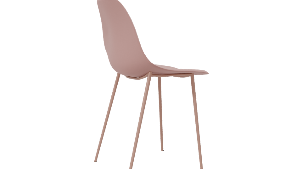 Stylish Minimalist Dining Chair 3D - Professional 3D Model Render 7