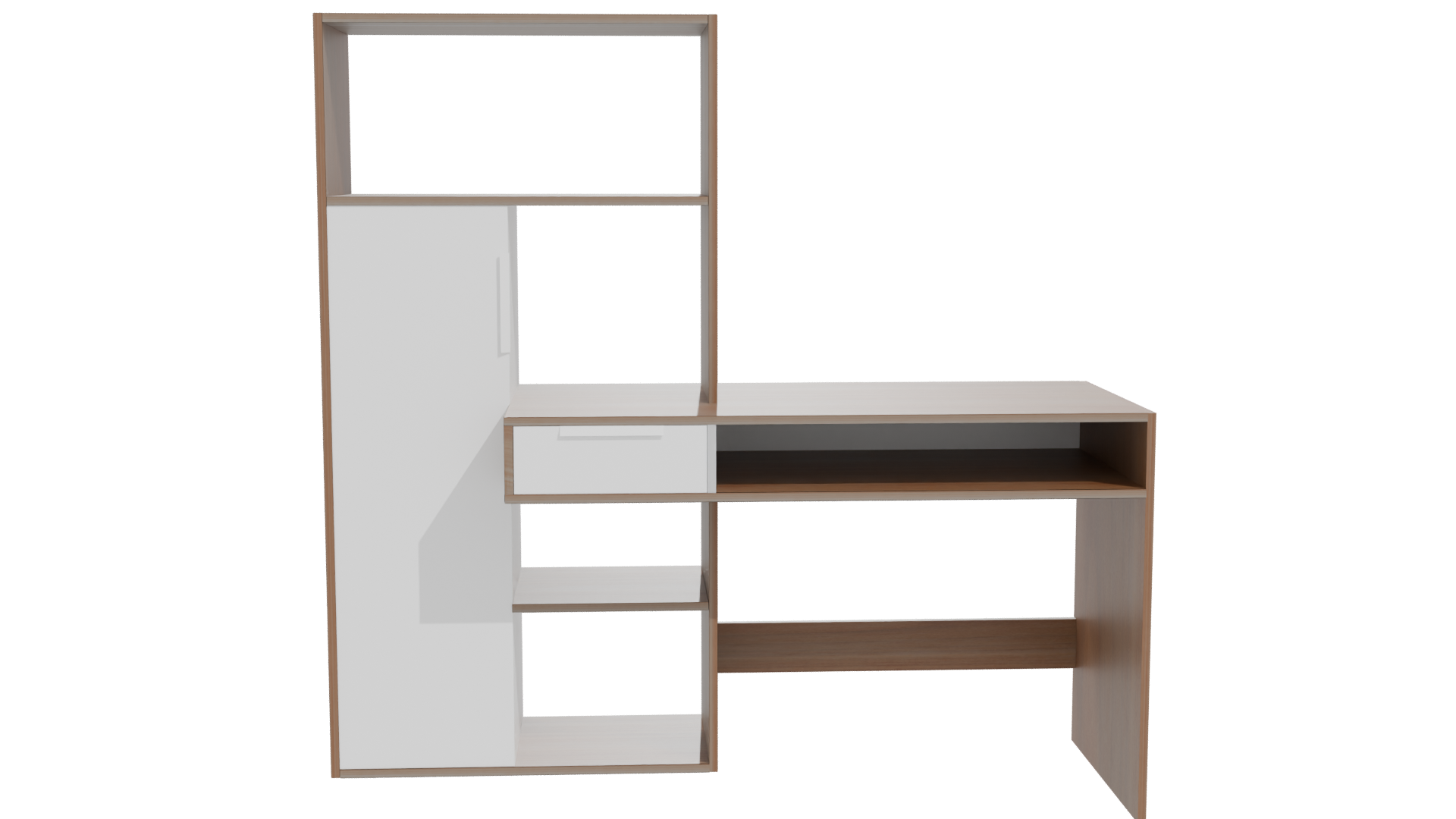 Stylish Modern Work Desk 3D - Professional 3D Model Render 11