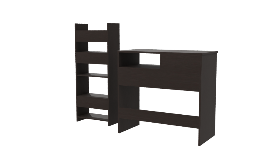 Stylish Modern Desk Set 3D - Professional 3D Model Render 6