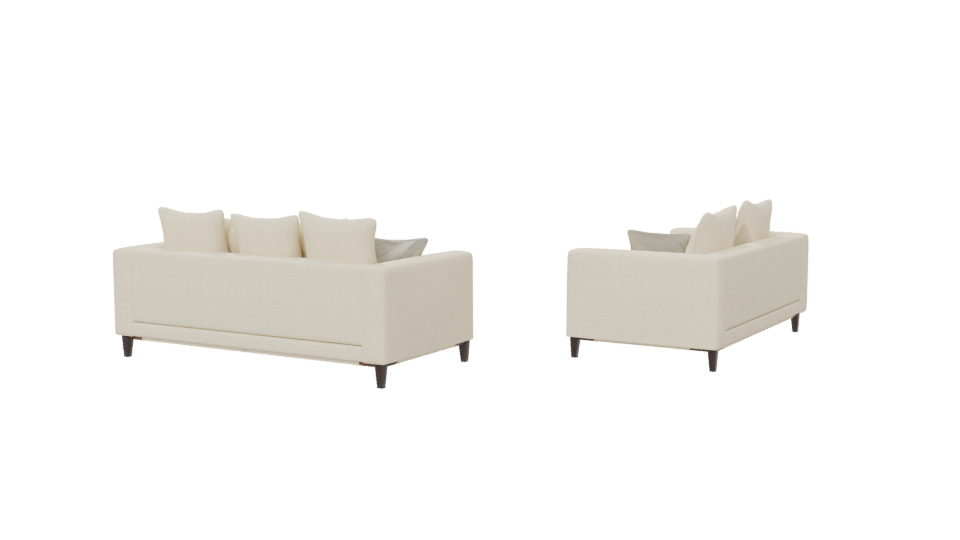 Contemporary Sofa Set 3D Model - Professional 3D Model Render 6