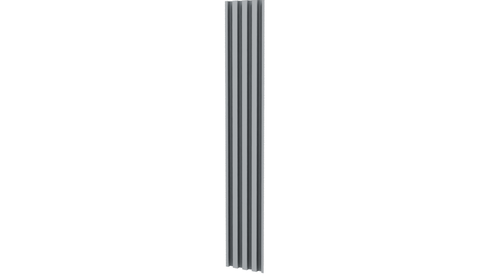 Vertical Slatted Wall Panel Model - Professional 3D Model Render 12