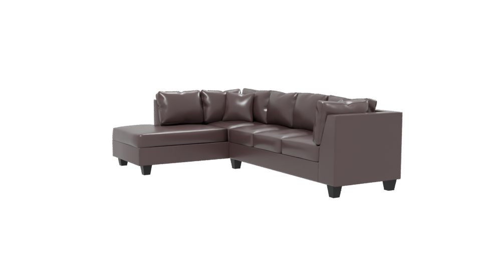 Contemporary L-Shaped Sofa 3D - Professional 3D Model Render 13