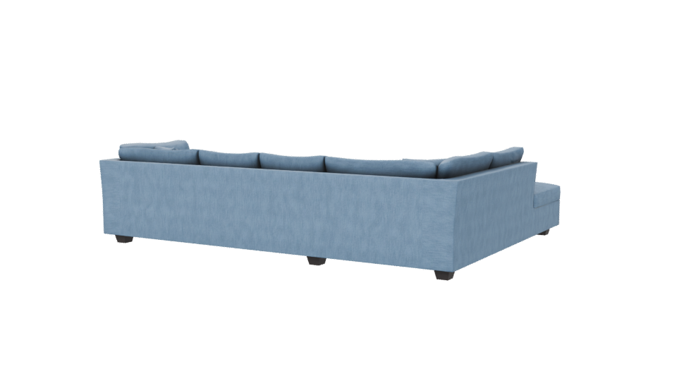 Modern L-Shaped Sofa Model - Professional 3D Model Render 6
