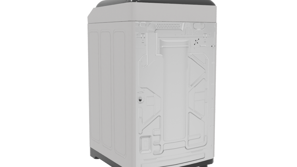 Compact Washing Machine 3D Model - Professional 3D Model Render 4