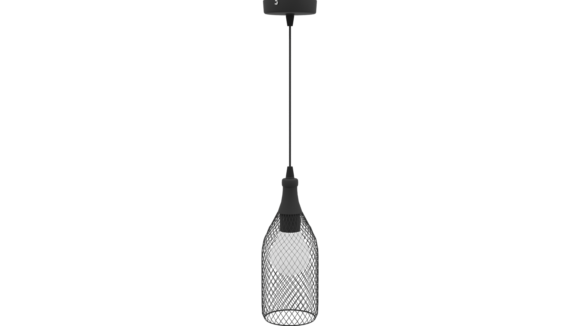 Stylish Hanging Light Fixture 3D - Professional 3D Model Render 3