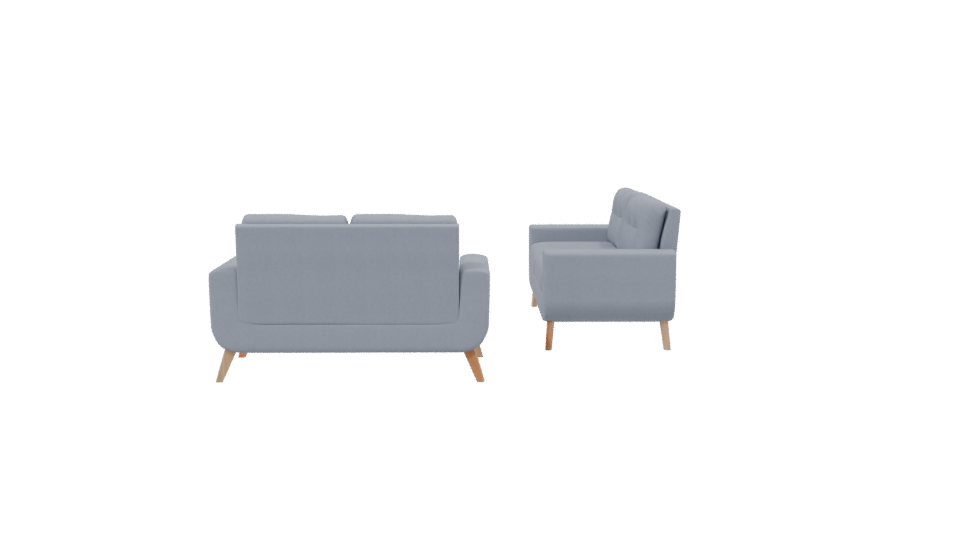 Stylish Modern Sofa Set 3D - Professional 3D Model Render 2