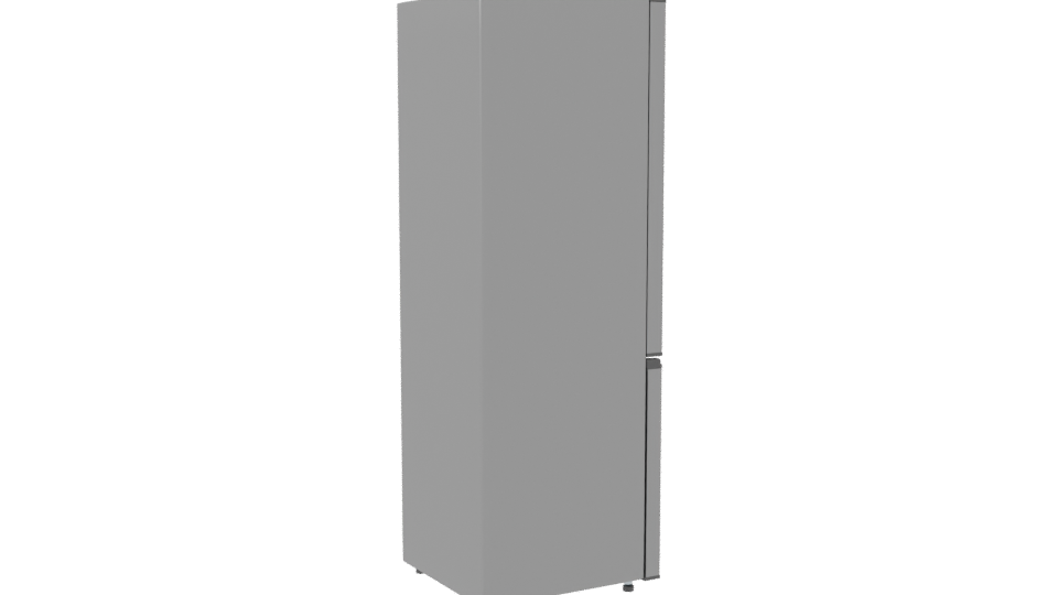 Elegant Stainless Steel Refrigerator 3D - Professional 3D Model Render 7