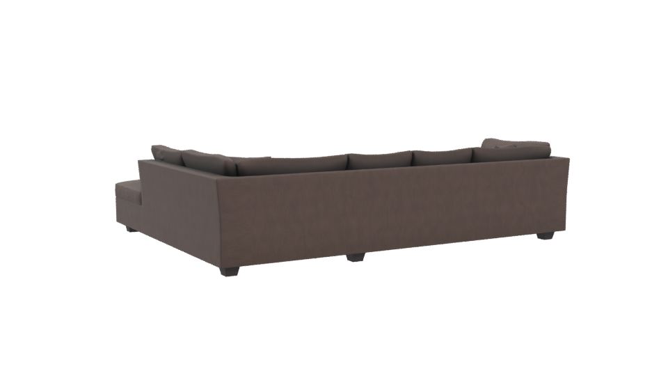 Elegant L-Shaped Sofa 3D Model - Professional 3D Model Render 4