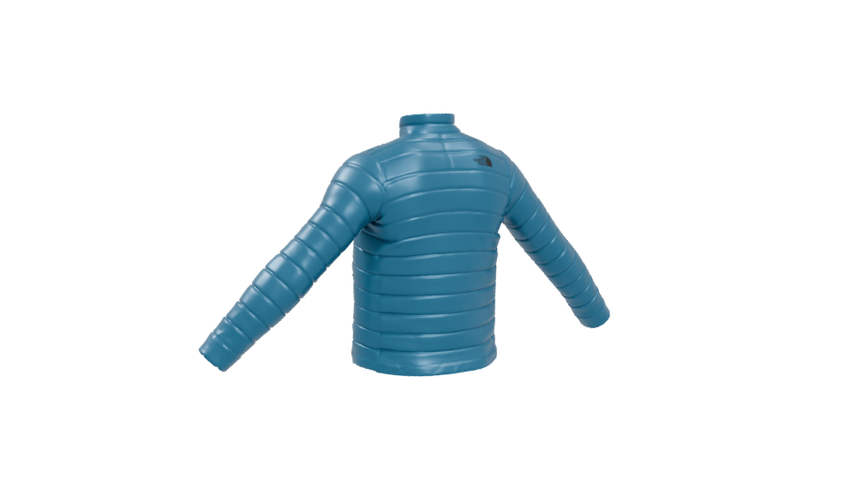 Stylish Insulated Puffer Jacket 3D Model - Professional 3D Model Render 4
