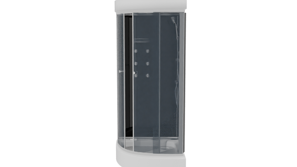 Stylish Shower Cubicle 3D Model - Professional 3D Model Render 2