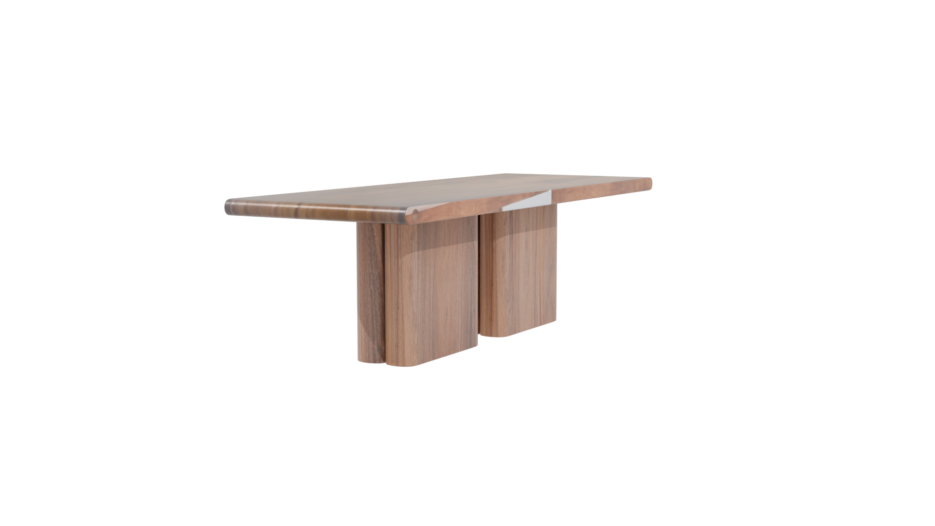 Stylish Wooden Dining Table 3D - Professional 3D Model Render 3