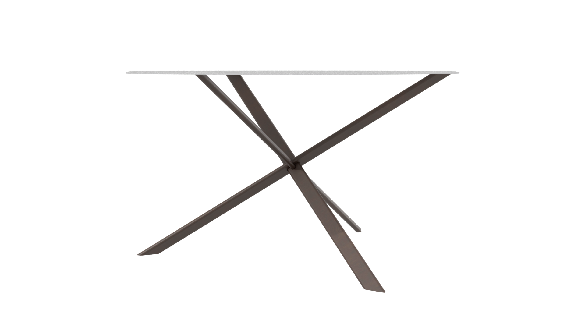 Stylish Round Glass Top Table - Professional 3D Model Render 7