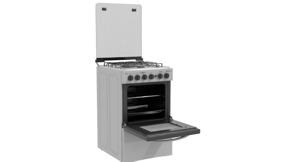 Stylish Gas Stove Oven Model - Professional 3D Model Render 10