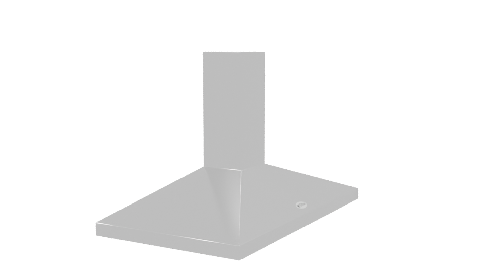 Sleek Kitchen Range Hood Model - Professional 3D Model Render 9