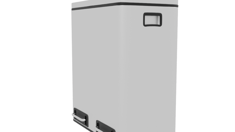Modern Household Trash Bin 3D - Professional 3D Model Render 13