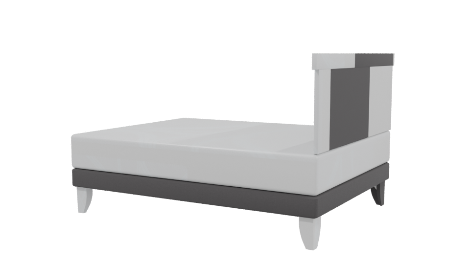 European Orthopedic Double Bed 3D - Professional 3D Model Render 3