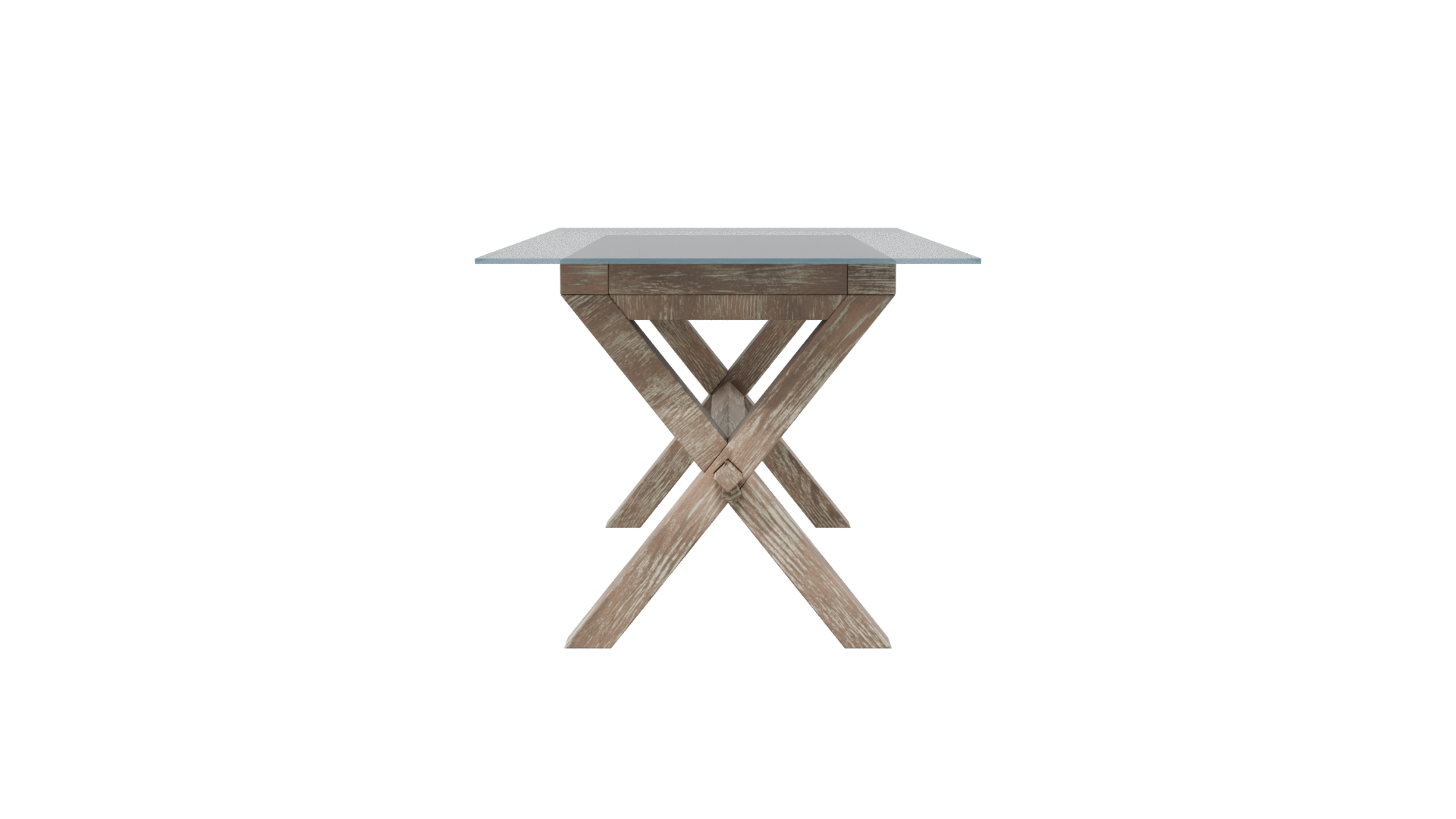 Stylish Wooden Dining Table Model - Professional 3D Model Render 2
