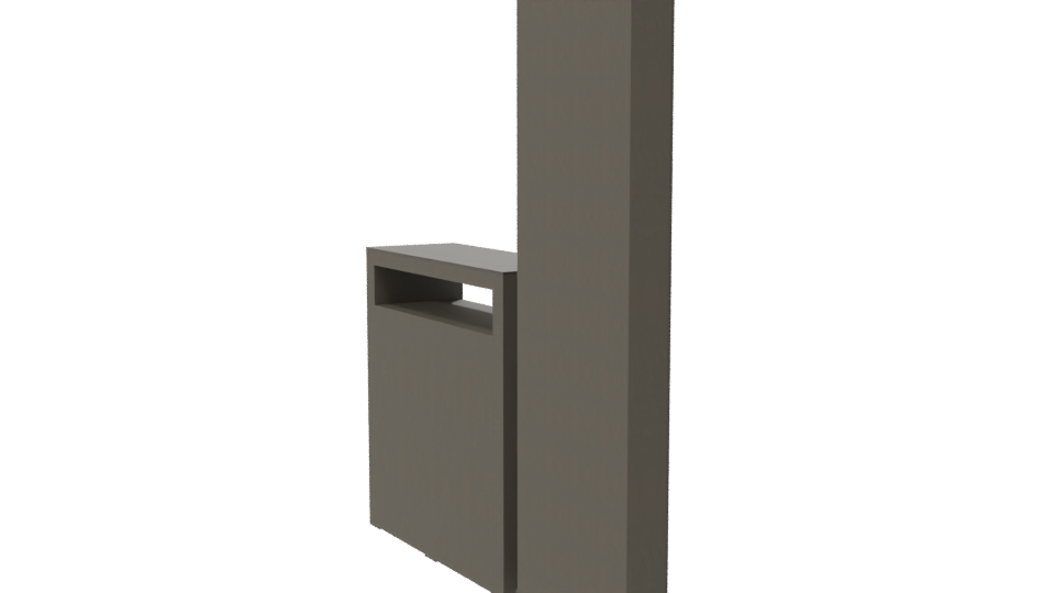 Stylish Bedroom Mirror and Dresser - Professional 3D Model Render 7