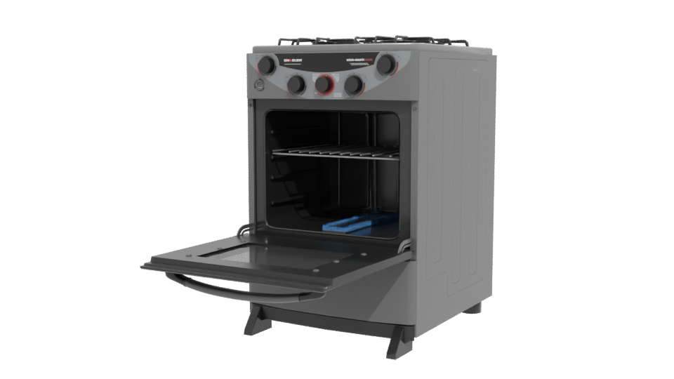 Stylish Kitchen Range Cooker 3D - Professional 3D Model Render 12