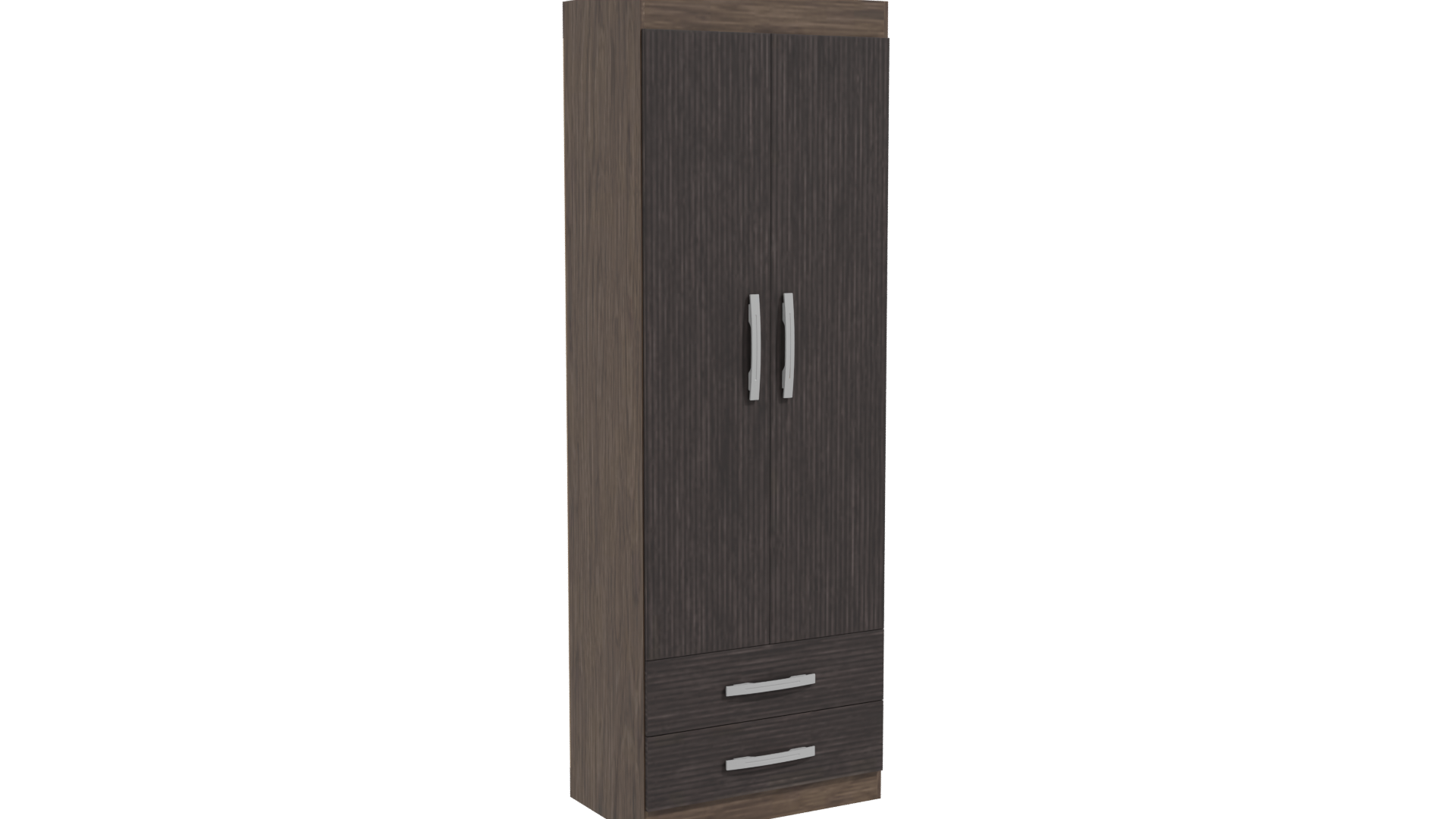 Stylish Wooden Wardrobe Model - Professional 3D Model Render 10