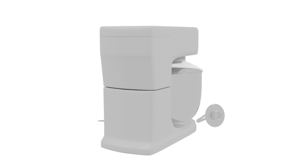 Stylish Kitchen Mixer Model 3D - Professional 3D Model Render 3