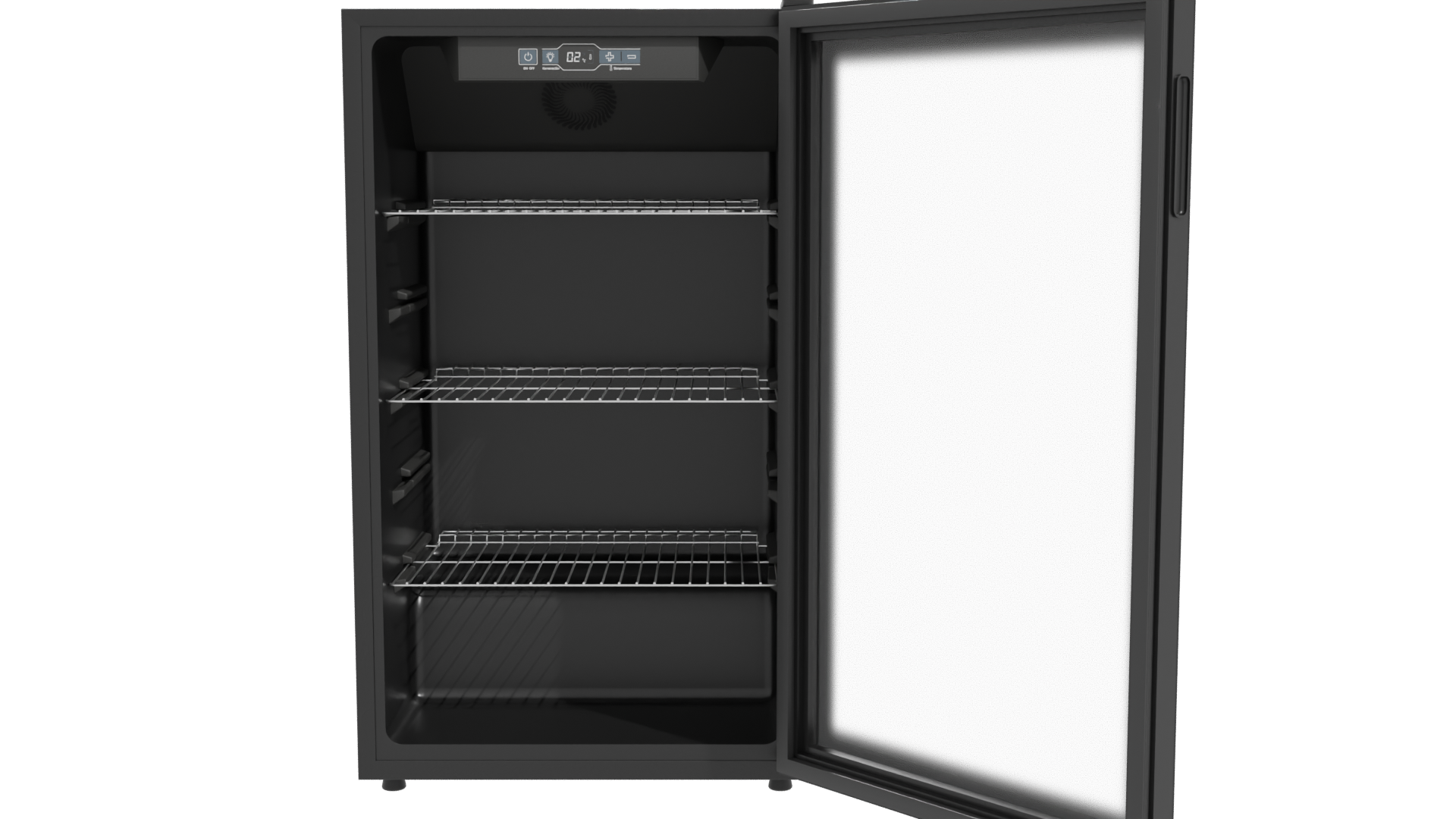 Modern Glass Door Refrigerator 3D - Professional 3D Model Render 11