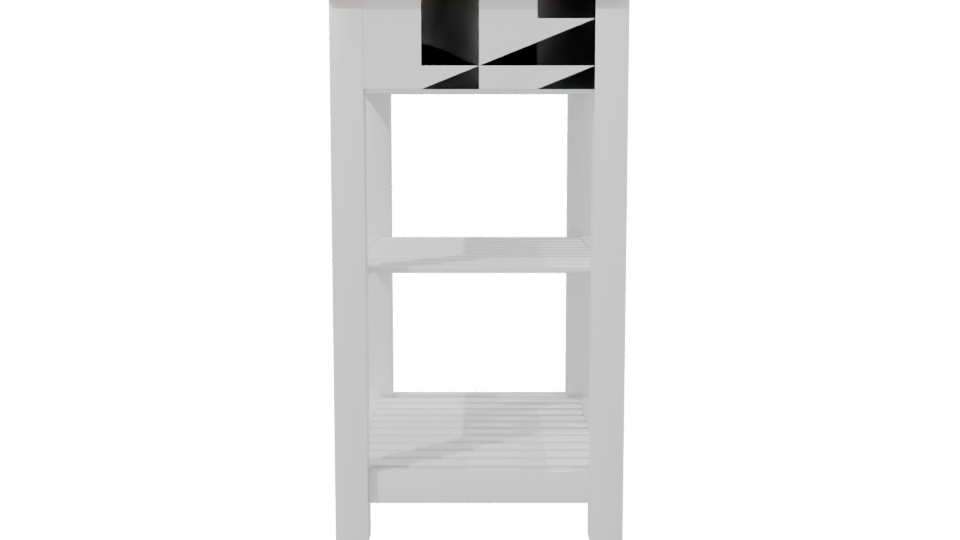 Stylish Kitchen Cart 3D Model - Professional 3D Model Render 2