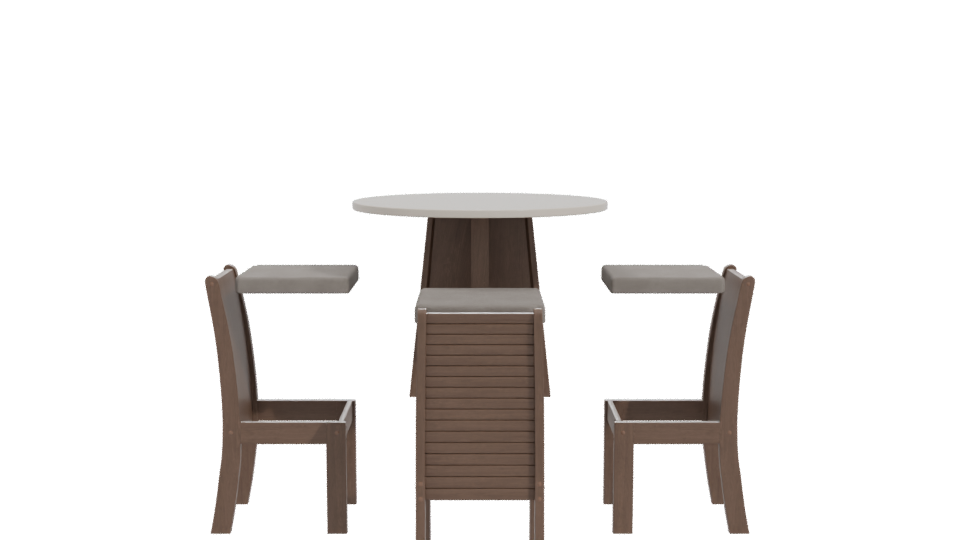 Elegant Dining Table Set 3D - Professional 3D Model Render 11