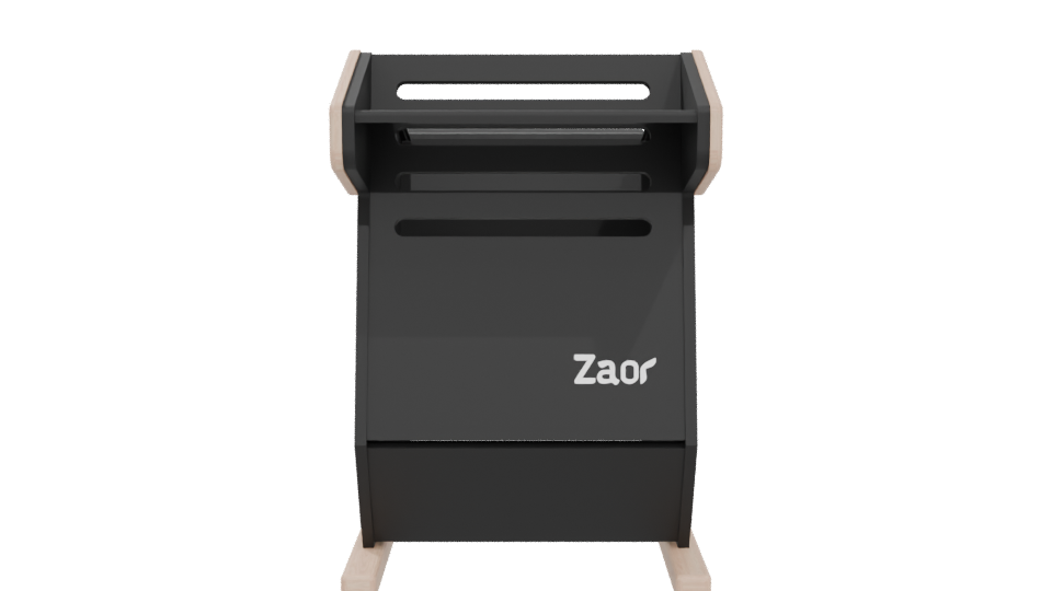 Stylish Wooden Baby Cradle Model - Professional 3D Model Render 5